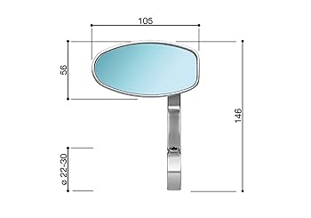 リゾマ　バックミラー　SE retro BS072B 2個セット　中古 リゾマ バックミラー SE retro BS072B 2個セット 中古 REVERSE